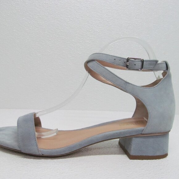 Ralph Lauren Betha Leather Sandals Block Heel Ankle Strap 11 B - Picture 4 of 9